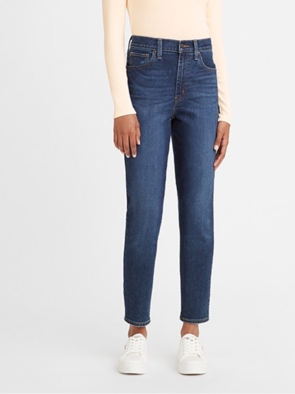 NEW Levi's Size 24 High Waisted Mom Dark Wash Tapered Leg